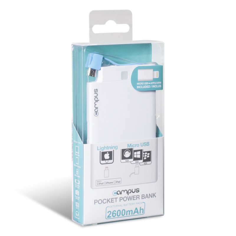 ADVANCE Campus Lithium 2600 mAh Blanc
