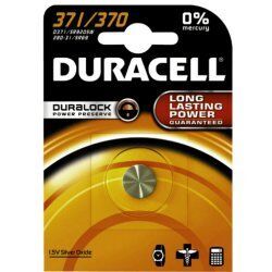 Pile pour Carte Mère Duracell compatible 1.5V (371/370)