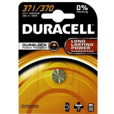 Pile pour Carte Mère Duracell compatible 1.5V (371/370)