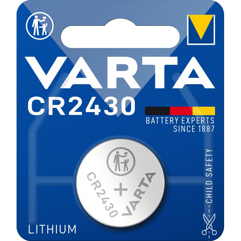 VARTA Pile bouton au lithium "Electronics", CR2430, 3 Volt
