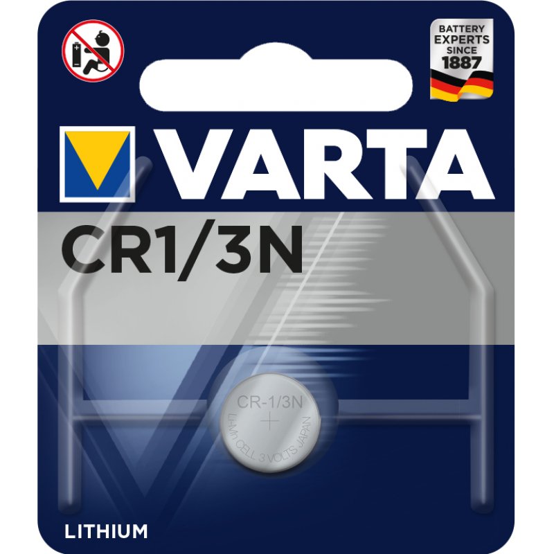 Pile plate Varta compatible 3V Lithium (CR 1/3N)