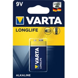 VARTA Pile alcaline "LONGLIFE", 9V (6LR61)