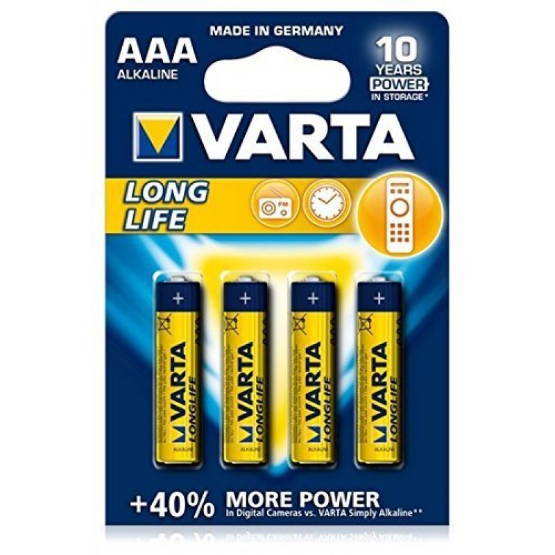 VARTA Pile alcaline "LONGLIFE", Micro (AAA/LR03)