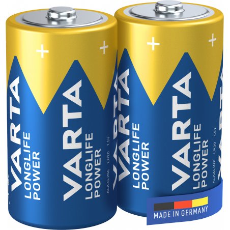 Lot de 2 Piles Alcaline Varta compatible High Energy Type C 1,5V (LR14)