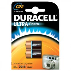 Lot de 2 piles Alcaline Duracell compatible Ultra CR2 3V (CR17355)