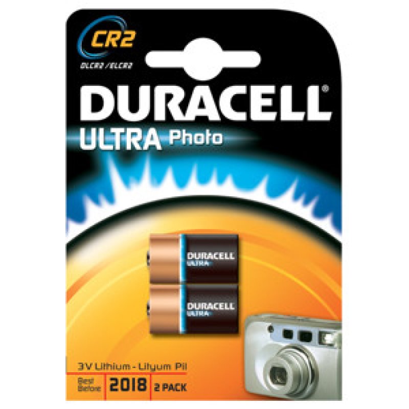 Lot de 2 piles Alcaline Duracell compatible Ultra CR2 3V (CR17355)