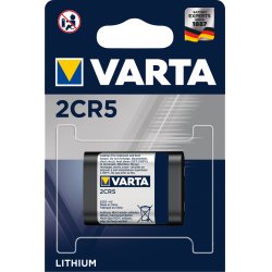 Pile Lithium Varta compatible Professional 1600mAh 6V (2CR5)