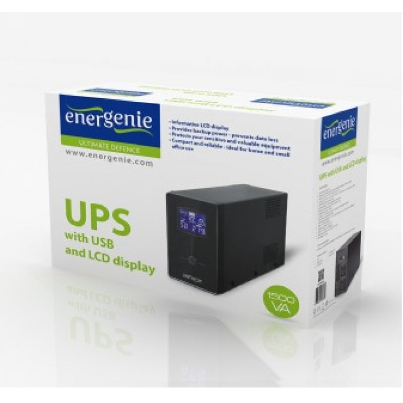 Onduleur Gembird compatible EnerGenie - 1200VA (Prise IEC)