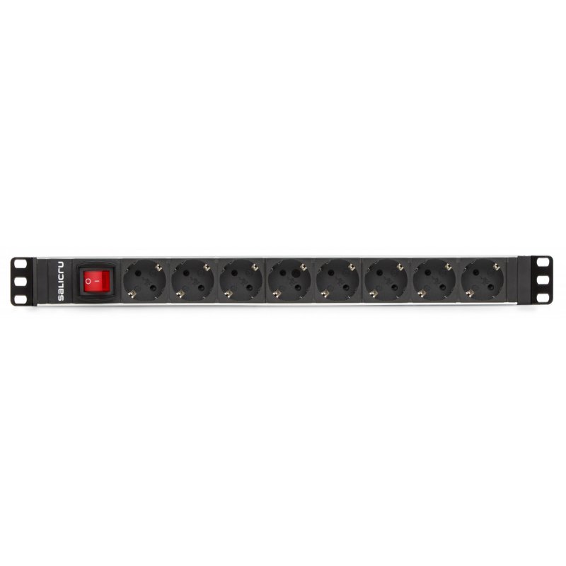Multiprise Salicru compatible SPS 8F PDU - 8 prises Shuko + Interrupteur 1,5m (Prise IEC C13)