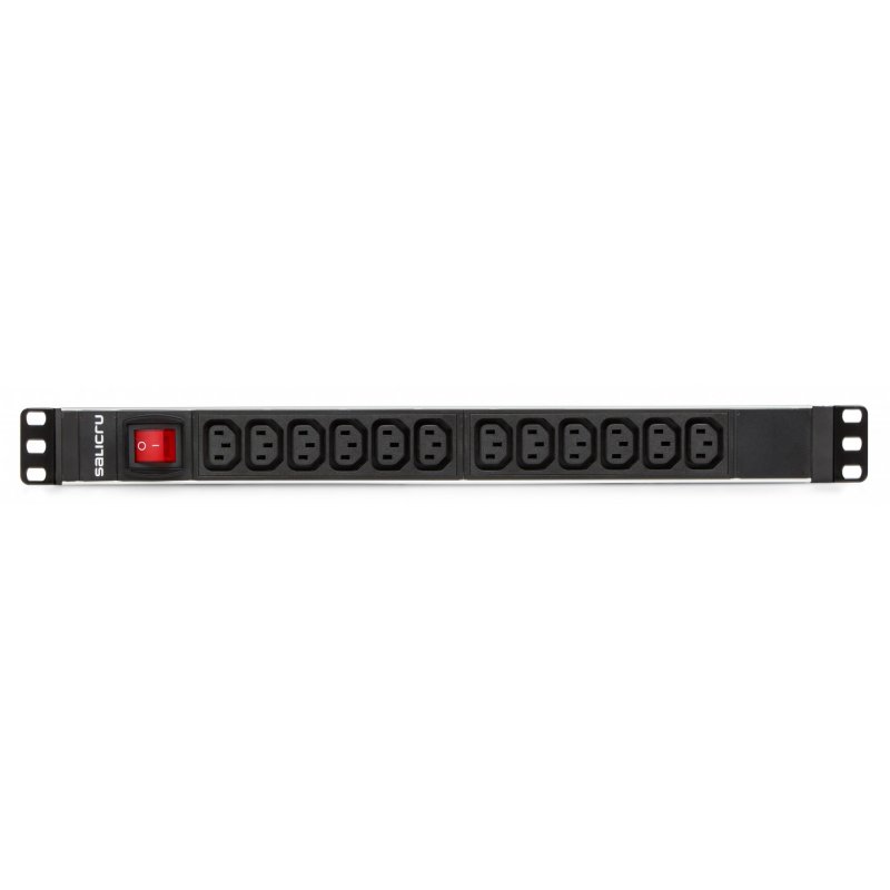 Multiprise Salicru compatible SPS 12F PDU - 12 prises FR + Interrupteur 1,5m (Noir)