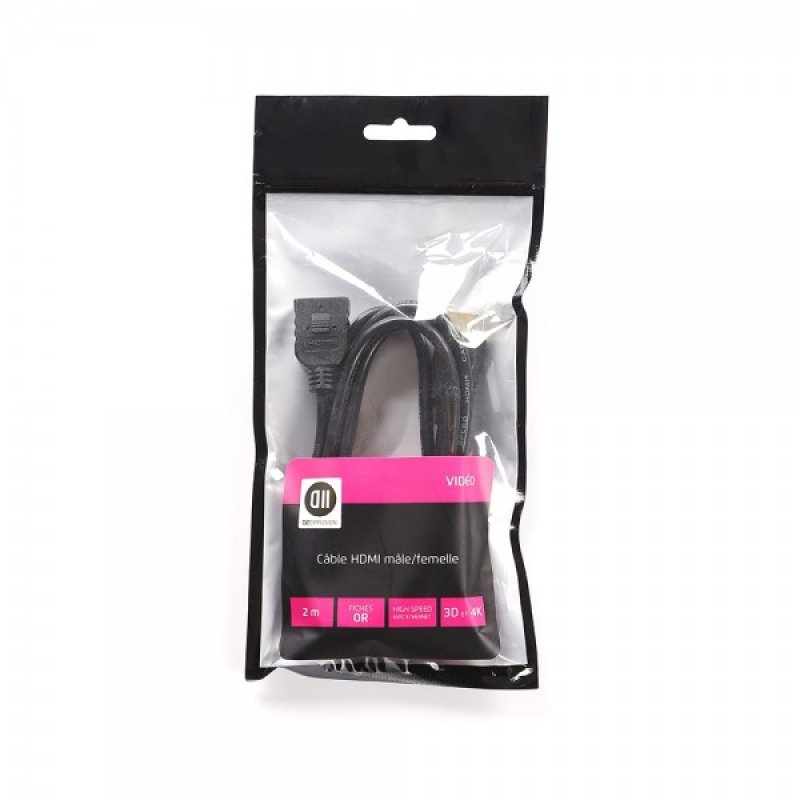 D2 Diffusion D2RALHDMI200SACH câble HDMI 2 m HDMI Type A (Standard) Noir