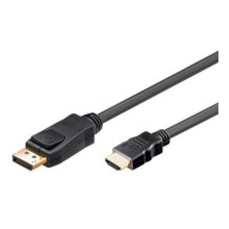 Cable DisplayPort vers HDMI Goobay compatible M/M 1m
