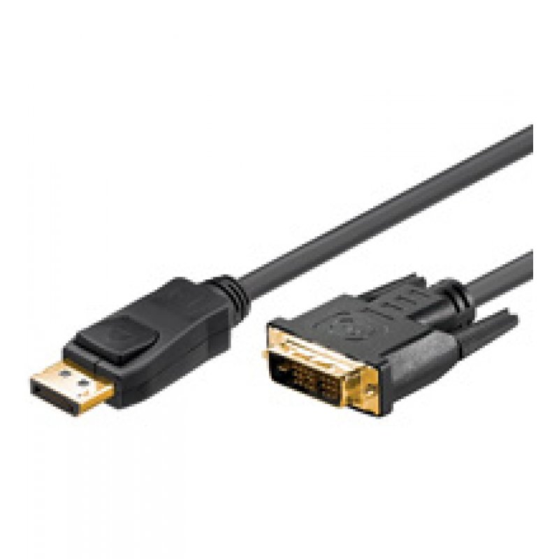 Goobay 2m DP/DVI DisplayPort Noir