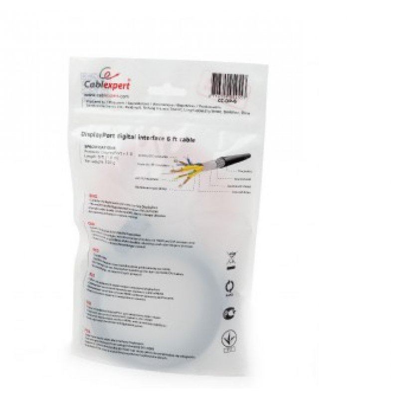 Cable DisplayPort M/M 1.8m Cablexpert