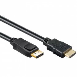Allteq CC-DP-HDMI-6 câble vidéo et adaptateur DisplayPort HDMI Type A (Standard) Bleu