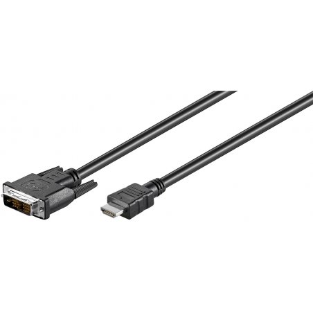 Goobay 50580 video cable adapter 2 m HDMI DVI-D Black