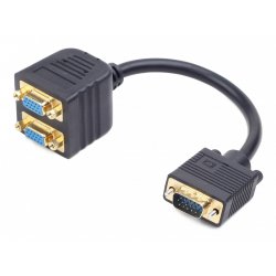 Cable Gembird compatible VGA Male vers 2 x VGA femelle (Y - doubleur VGA)