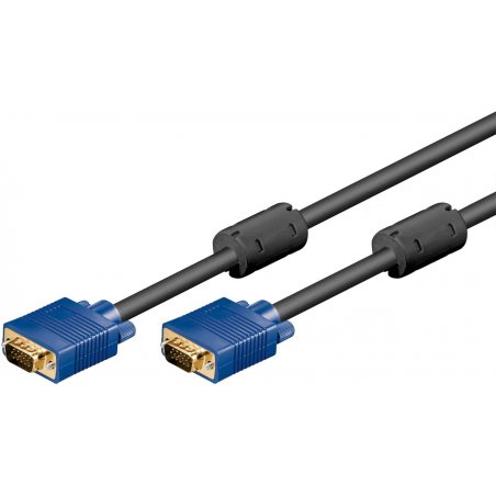 Cable S-VGA Goobay compatible 10m M/M (Noir)