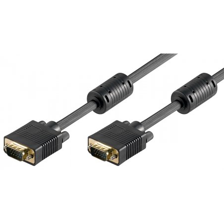 Goobay 50491 câble VGA 10 m VGA (D-Sub) Noir