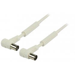 Valueline VLSP40110W250 câble coaxial 25 m Blanc