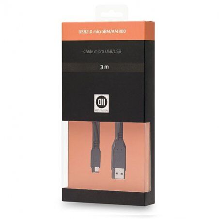 D2 Diffusion D2MICROUSB300 USB cable 3 m USB 2.0 USB A Micro-USB B Black