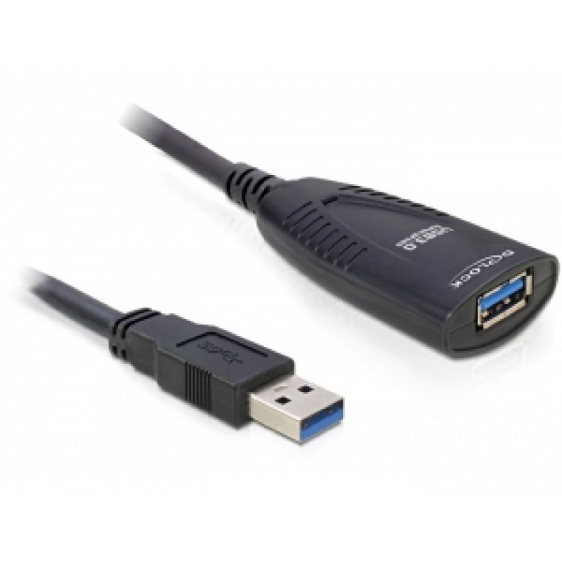 DeLOCK USB 3.0 5m USB cable USB 3.2 Gen 1 (3.1 Gen 1) Black