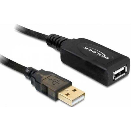 DeLOCK 15m USB 2.0 USB cable Black