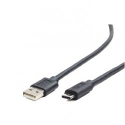 Cable USB 2.0 Gembird compatible type A - type-C M/M 1m (Noir)