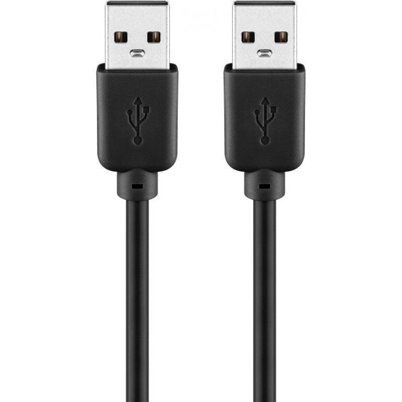 Cable Goobay compatible USB 2.0 type A - A M/M 1,80m (Noir)