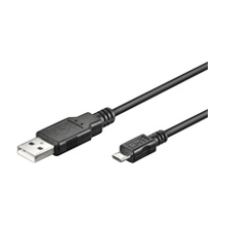 Goobay USB micro-B 180, 1.8m USB cable Micro-USB B USB A Black