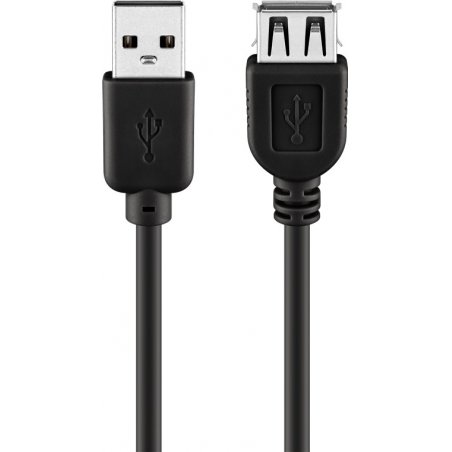 Cable USB 2.0 Goobay compatible 3m M/F (rallonge)