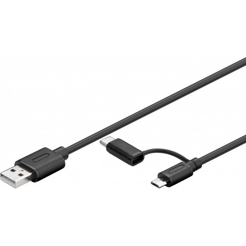 Goobay 71892 USB cable Black