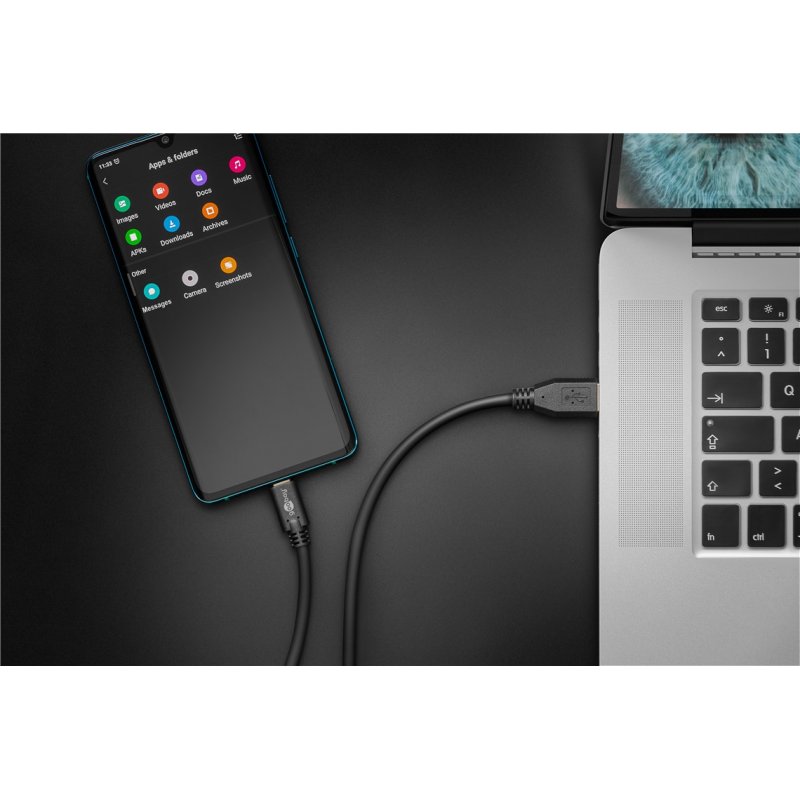 Goobay Sync & Charge Super Speed USB-C to USB A 3.0 Charging Cable, 3 m