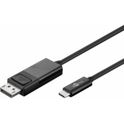 Cable adaptateur USB Type C Goobay compatible vers DisplayPort 1,20m (Noir)