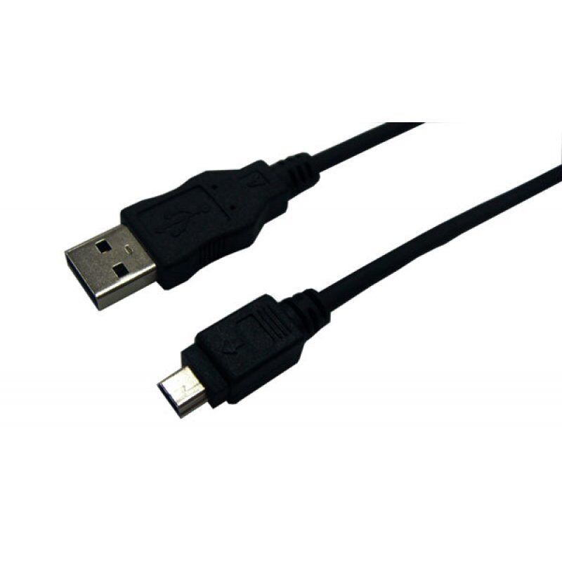 LogiLink USB 2.0 A/mini-A 3m câble USB USB A Mini-USB A Noir