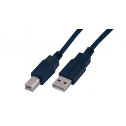 MCL 2m USB2.0 A/B câble USB USB A USB B Noir