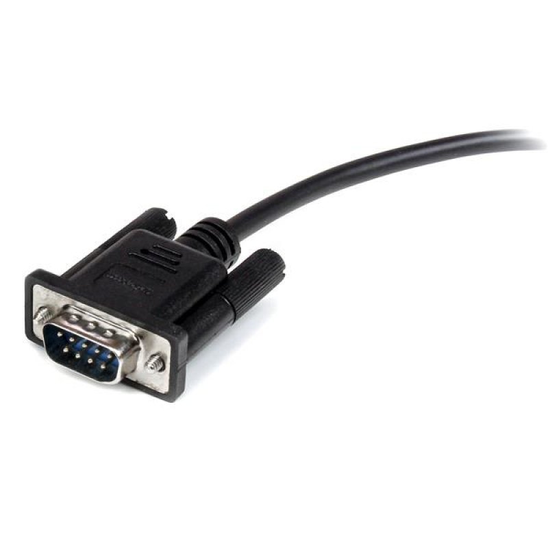 CABLE SERIE RS232 EN LIAISON DIRECTE 3M - DB9 M/F NOIR