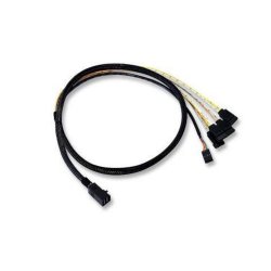 Broadcom L5-00221-00 Serial Attached SCSI (SAS) cable 1 m Black