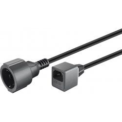 Goobay 51476 adaptateur prise d'alimentation Type F C14 Noir