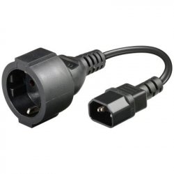 Cable d'Alimentation C14 vers CEE7 F (prise standard) (Noir)