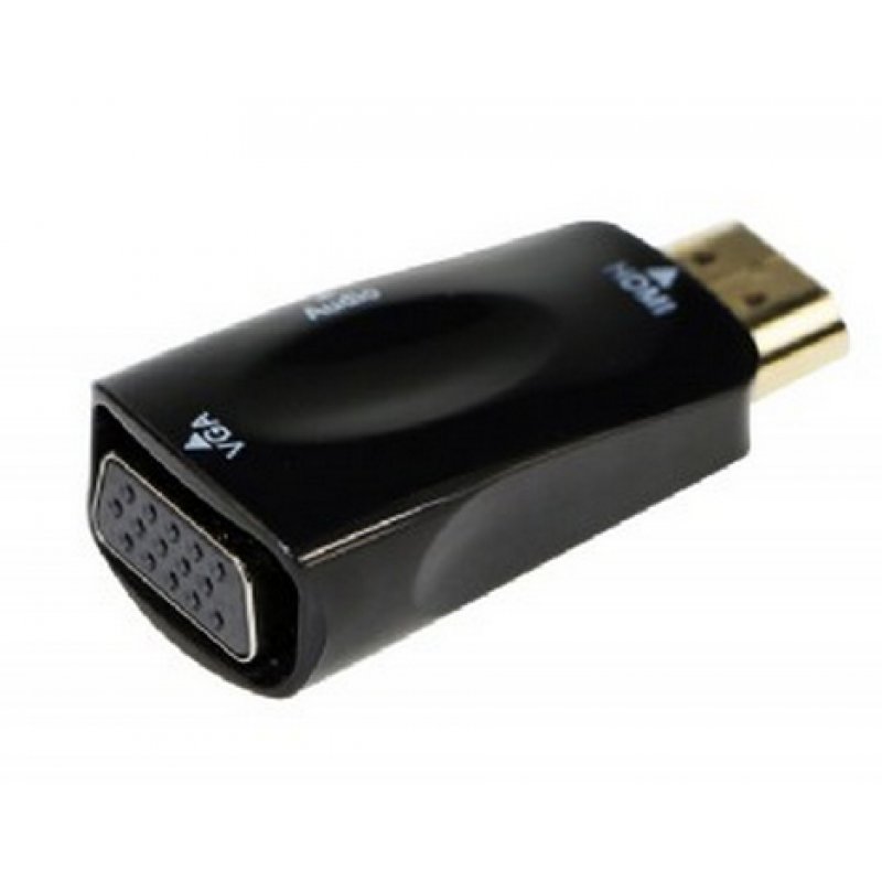 Gembird A-HDMI-VGA-02 cable gender changer VGA (D-Sub) Black