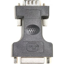 Adaptateur Goobay compatible DVI-I mâle vers VGA femelle (D-sub DE-15) (Noir)
