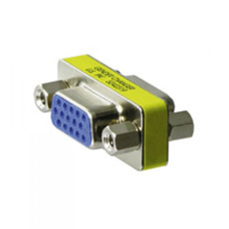 Coupleur Goobay compatible VGA femelle (D-sub DE-15) vers VGA femelle (D-sub DE-15) (Argent)