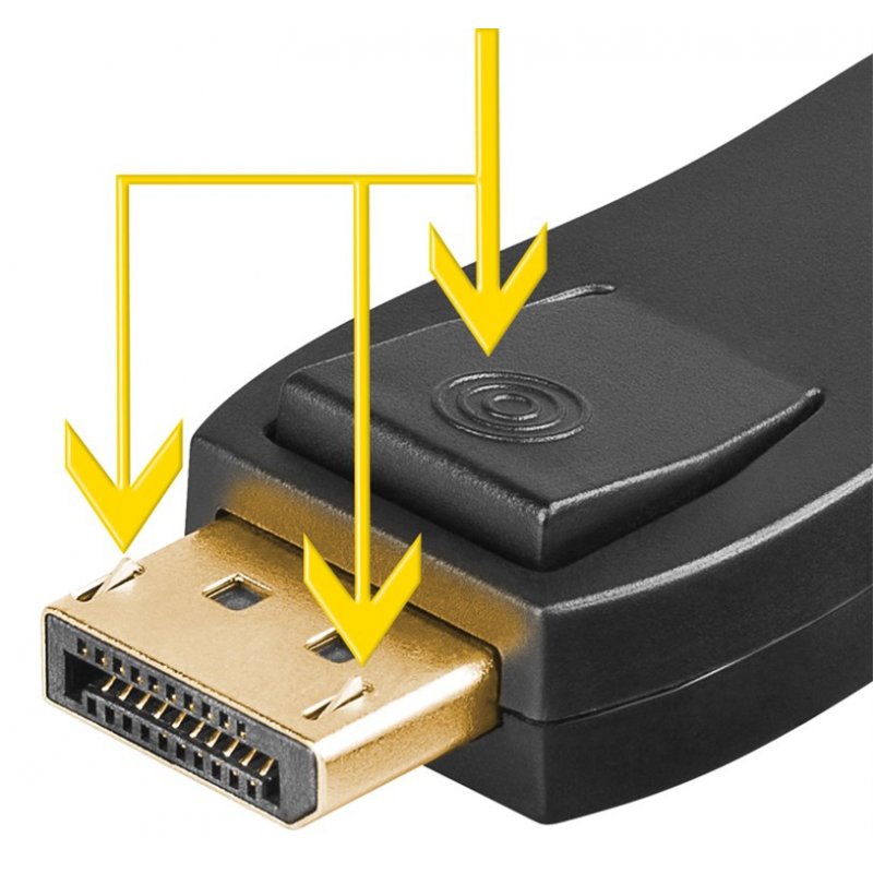 Goobay DisplayPort/HDMI Adapter 1.1, gold-plated