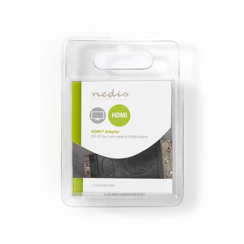 Adaptateur Nedis compatible HDMI femelle (Type A) 1.2 vers DVI-D Mâle (Noir)