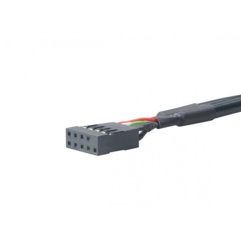 Akasa 9-pin/19-pin câble USB 0,1 m Noir