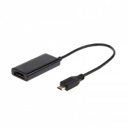 Adaptateur Gembird compatible Micro USB vers HDMI (Noir)