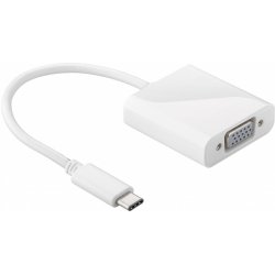 Adaptateur USB Type C Goobay compatible vers VGA (Blanc)
