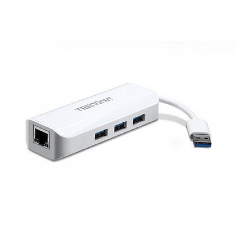 Trendnet TU3-ETGH3 notebook dock/port replicator White