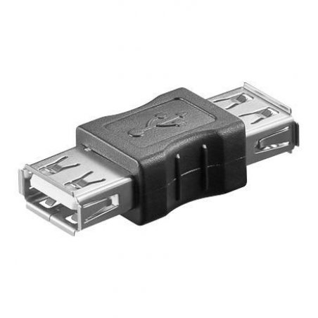 Microconnect USB 2.0 A-A F-F USB A Noir